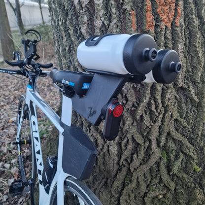 BTS Bottle Cage Holder | Universal saddle mount (Angled, Straight, Direct) | Aero Saddle Bottle Mount | Tri Bike Hydration System
