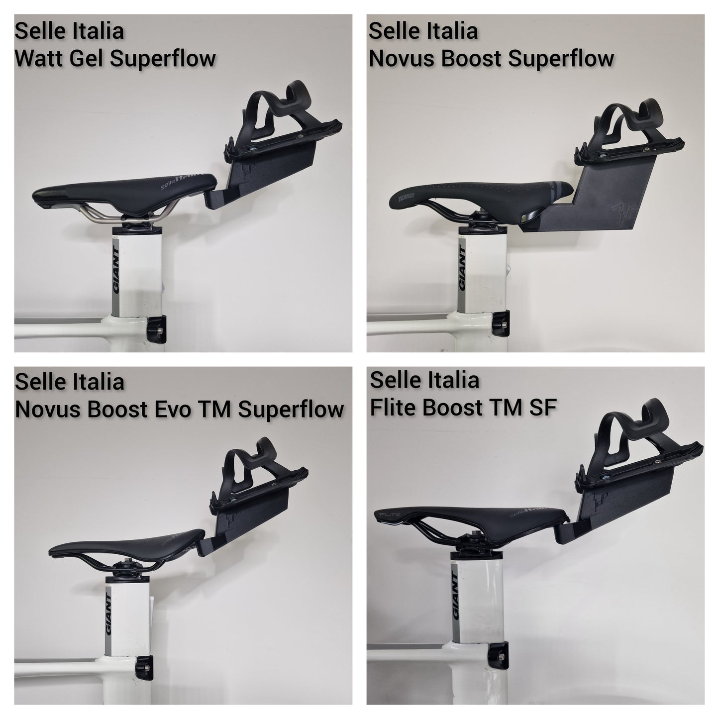 BTS Bottle Cage Holder | Universal saddle mount (Angled, Straight, Direct) | Aero Saddle Bottle Mount | Tri Bike Hydration System