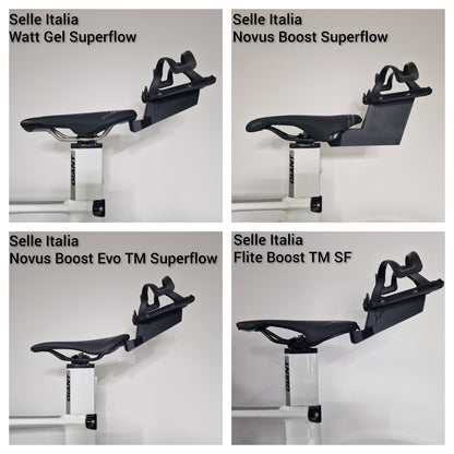 BTS Bottle Cage Holder | Universal saddle mount (Angled, Straight, Direct) | Aero Saddle Bottle Mount | Tri Bike Hydration System